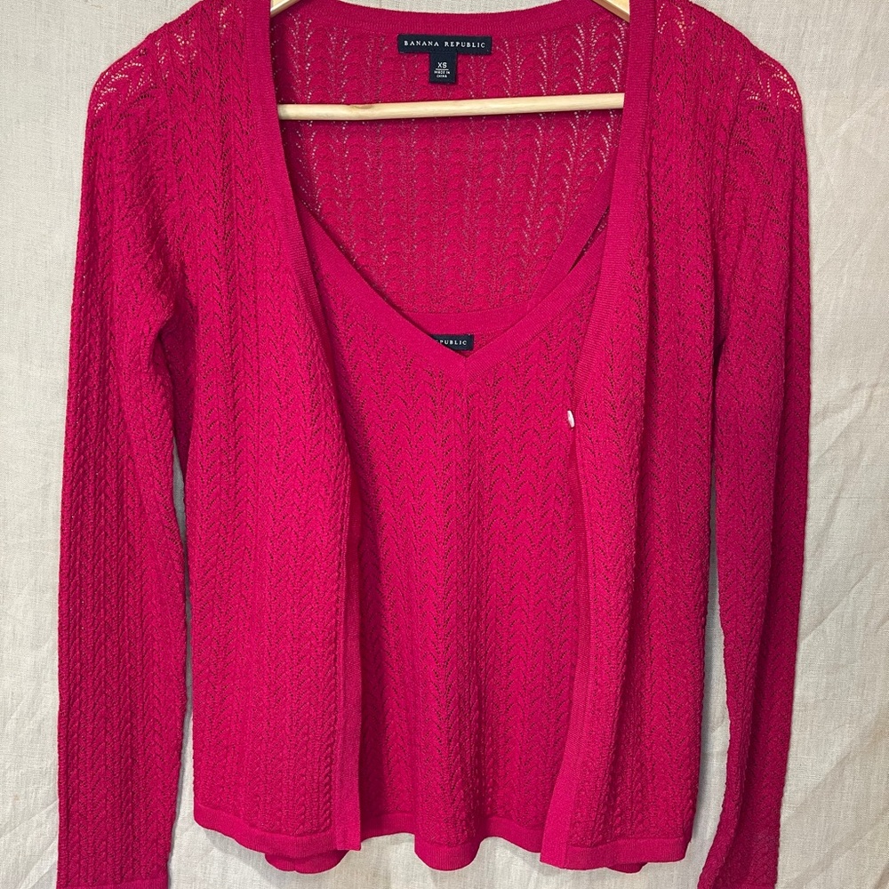 Banana Republic Cardigan & Cami Set